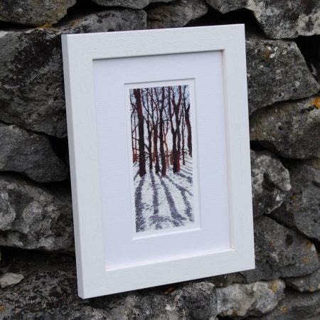 Minninglow Beeches, Winter - ACEO print