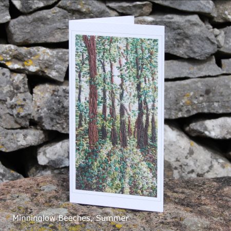 Minninglow Beeches, Summer - Single Fine Art Greeting Card