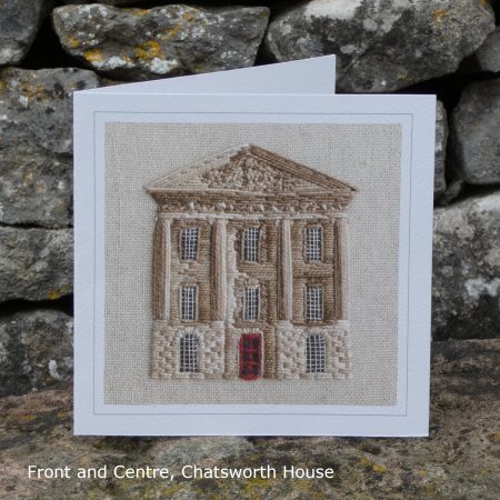 Front and Centre, Chatsworth House - Single Fine Art Greeting Card