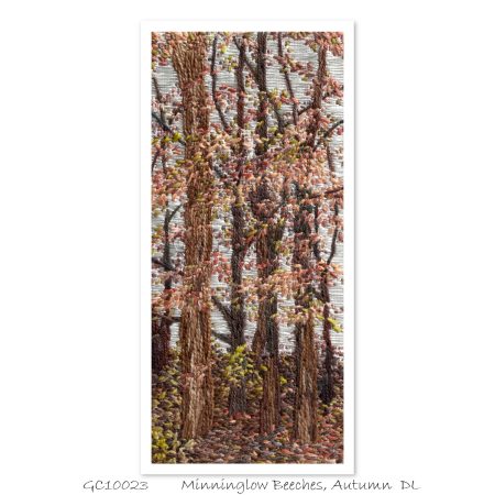 Minninglow Beeches, Autumn - Single Fine Art Greeting Card