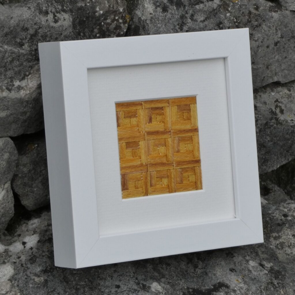Log Cabin, Study #2- original hand embroidery (Copy)