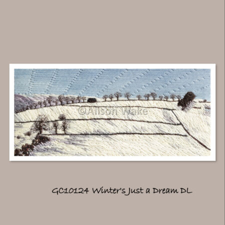 Winter's Just a Dream - Single Fine Art Greeting Card